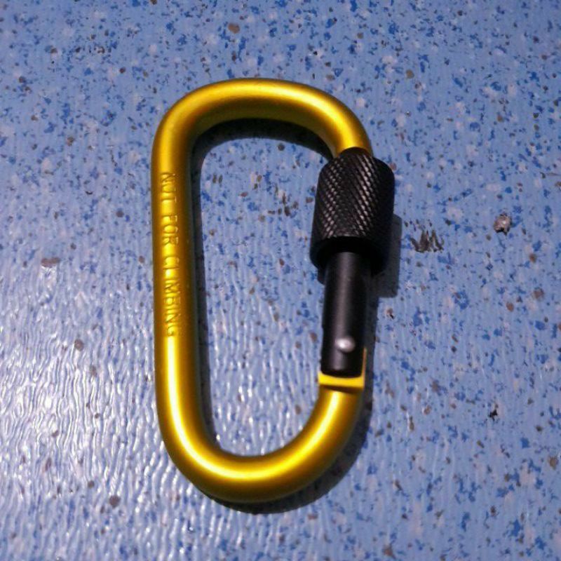 Carabiner Quickdraw Screw 8D Gantungan Kunci Aluminium Alloy not for / karabiner