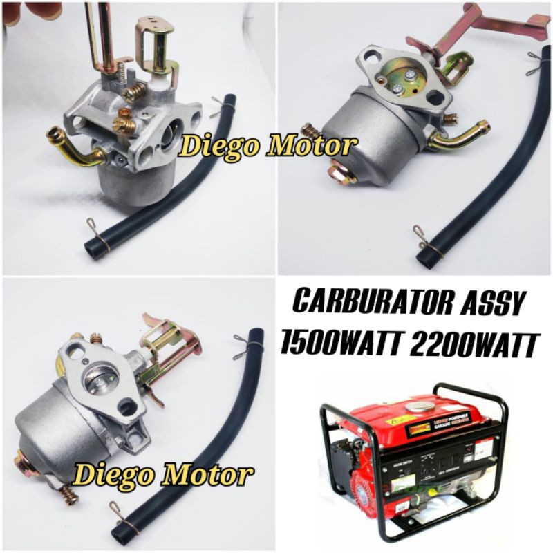 Carburator karburator mesin genset 4tak tipe 1500watt 2200watt 2800watt 154 156 Premium