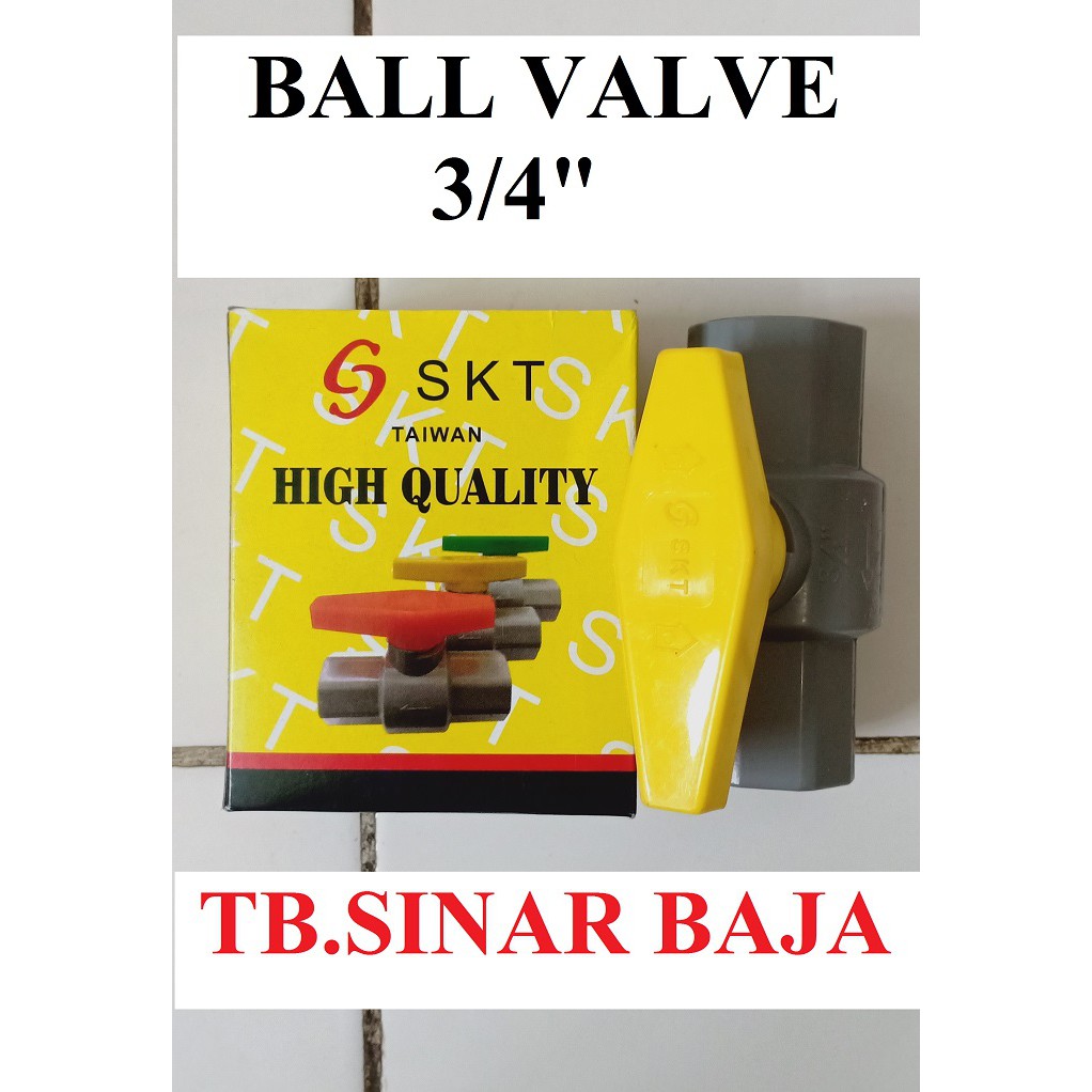 Stop Kran PVC 3/4" Inch / Ball Valve PVC 3/4" Inch