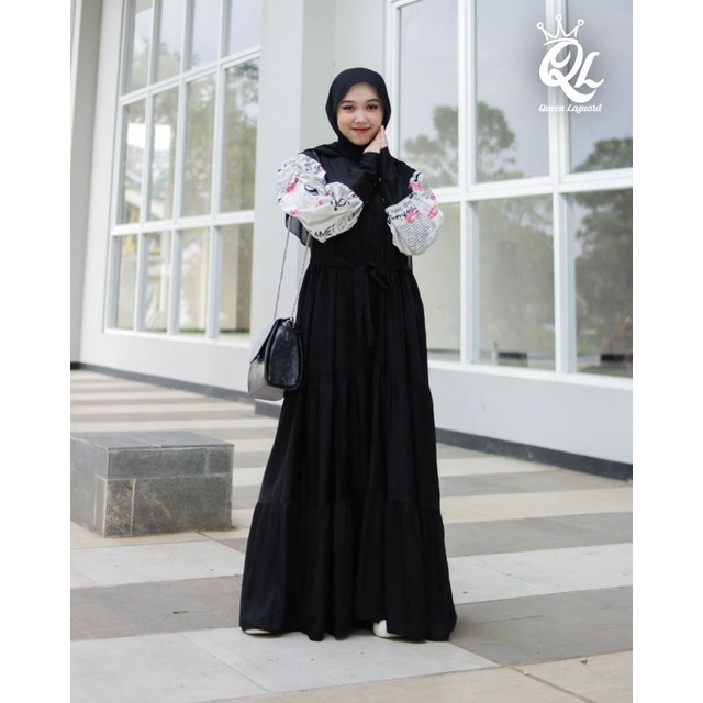Dress Princess Ori by QL | Queen Lazuard Gamis Daily matt Twill mix Rayon Viscose