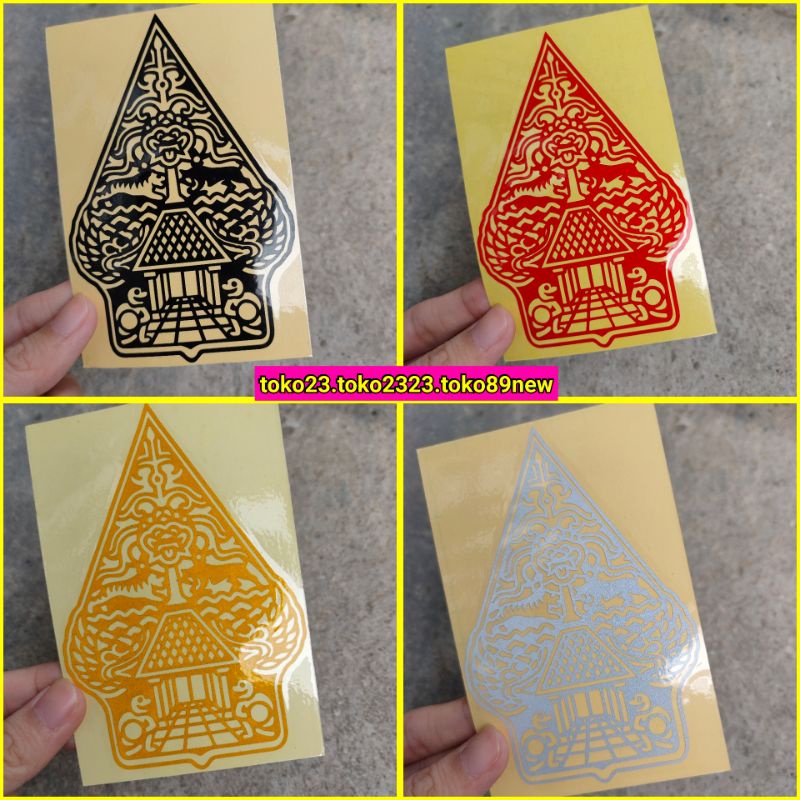 stiker wayang gunungan stiker cutting motor