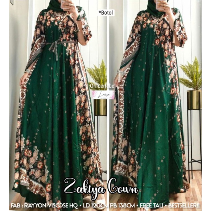 ZAKIYA GOWN MATT RAYON VISCOSE BEST SELLER BY LAIQA