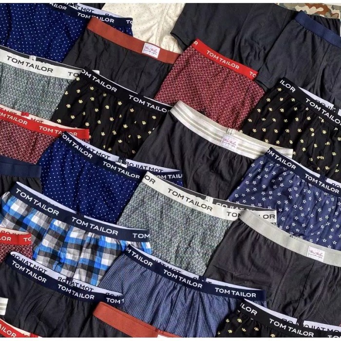Celana Boxer Tom Tailor Stretch 3pcs original - Random L