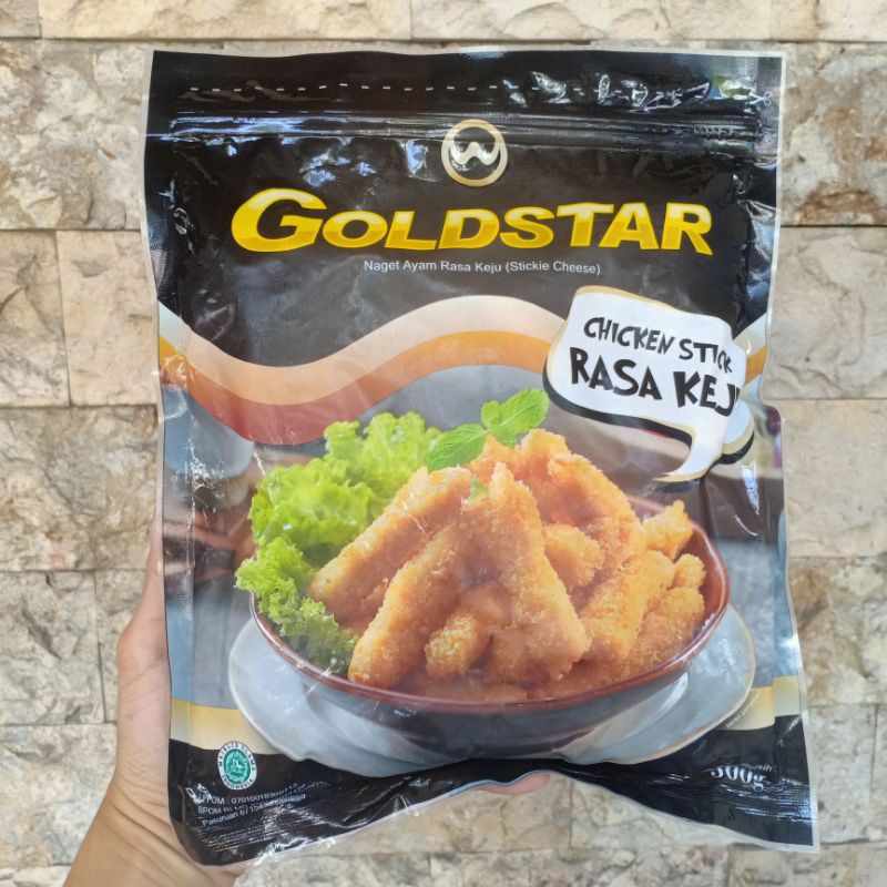 

Goldstar Nugget Ayam Stik isi Keju 500 gram