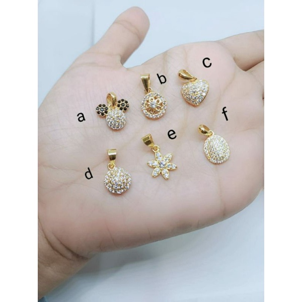 liontin perak 925 asli lapis emas liontin corr full mp liontin fashion import silver 925