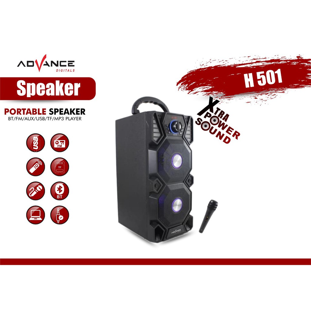 Advance Speaker bluetooth H501 BT mp3 + MIC Advance H501BT