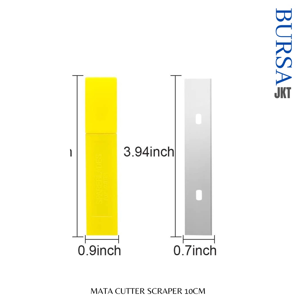 MATA CUTTER PENGGANTI SCRAPER DINDING KERAMIK 10 CM SET ISI 10