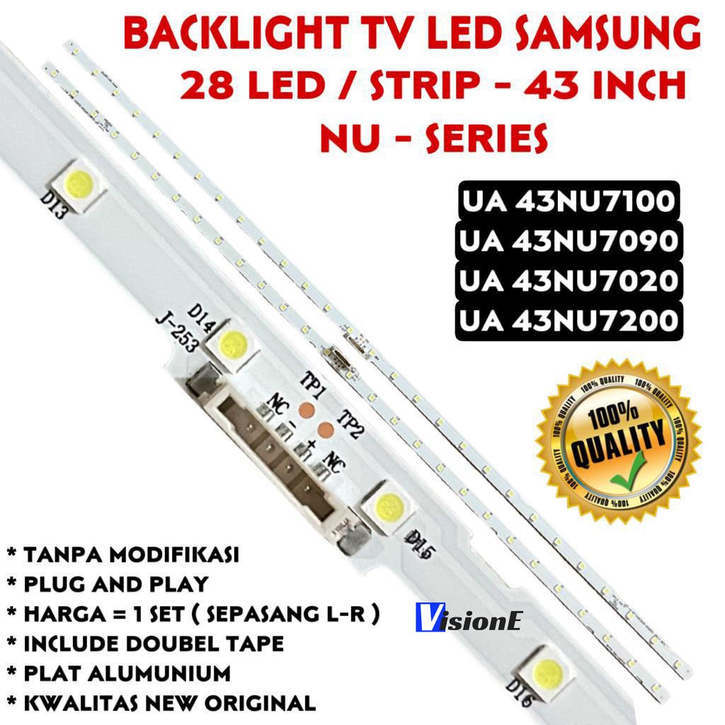 BACKLIGHT TV SAMSUNG UA 43NU7100 43NU7090 UA43NU7100 UA43NU7090
