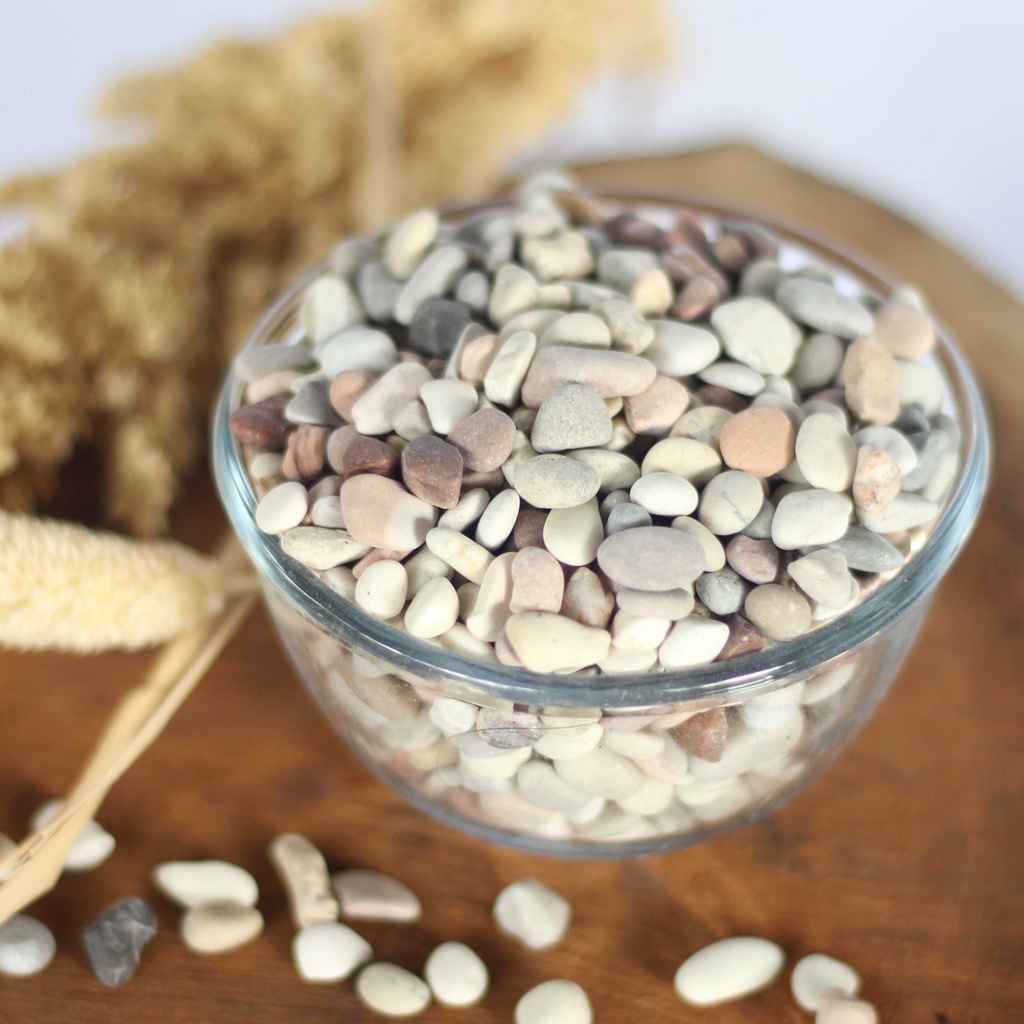 Hiasan Aquarium Ikan Batu Alam Pancawarna Hiasan Taman Kolam Ikan Aquascape Batu Warna-warni Kecil