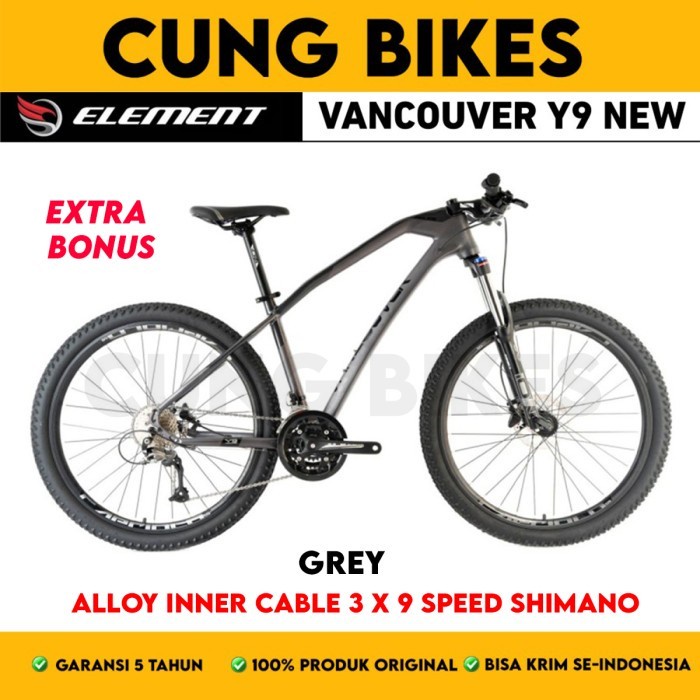 Sepeda Gunung 27.5 Inch MTB Element Police Vancouver Y9 Rem Hidroulic