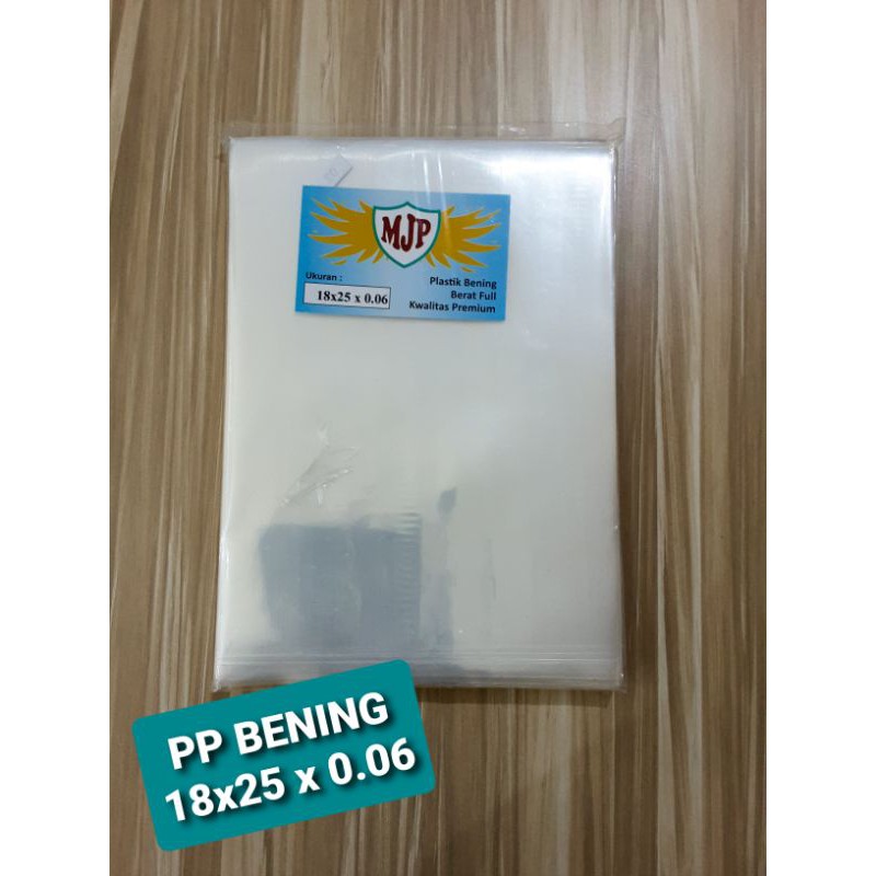 Plastik PP Bening Uk 18x25 Tebal 06