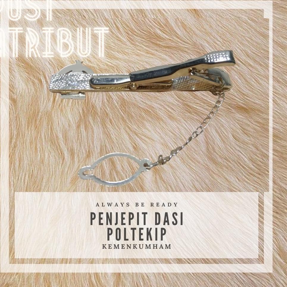 W1H0 Penjepit Dasi POLTEKIP / Jepitan Dasi POLTEKIP / Atribut POLTEKIP / Atribut KUMHAM PVZ