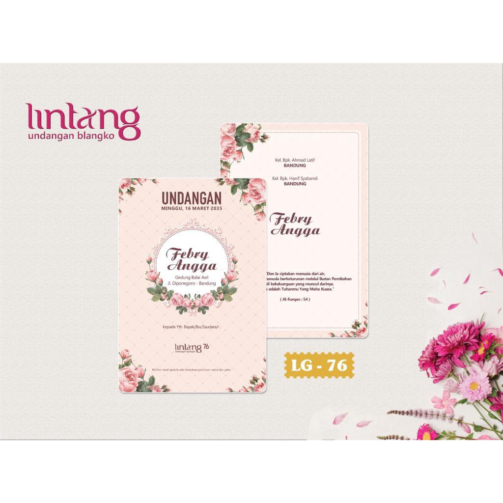 Lintang 76 | Blangko Undangan | Undangan Kosongan (Free File Setting Corel)