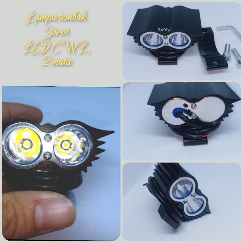 lampu motor lampu tembak sorot LED owl mini 20 wart cree3 mode irtarafire-1