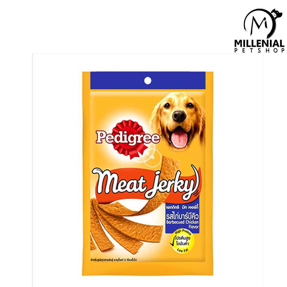 Makanan Anjing snack Pedigree Meat Jerky Beef Grilled BBQ Chicken 80gr - Grilled Liver Pipih 80 Gram