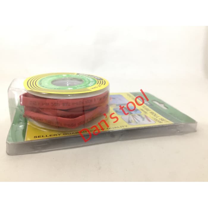 Heat Shrink Tube Roll Set/Selongsong Kabel Roll Hitam 10mmx5 Meter