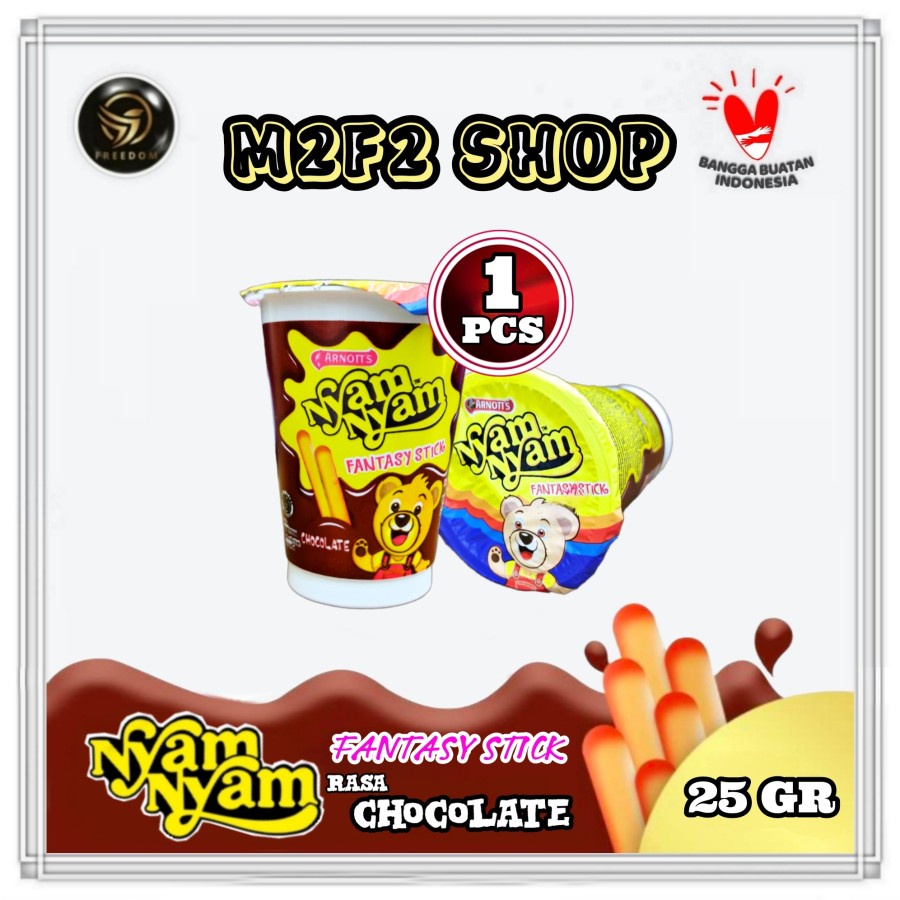 

Nyam Nyam Fantasy Stick Chocolate | Cokelat - 25 gr (Kemasan Satuan)