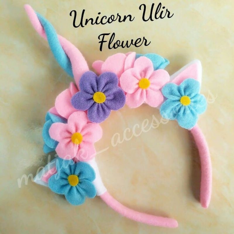 Bando Tanduk Unicorn Bando Unicorn Ulir Bunga Bando Unicorn Bunga