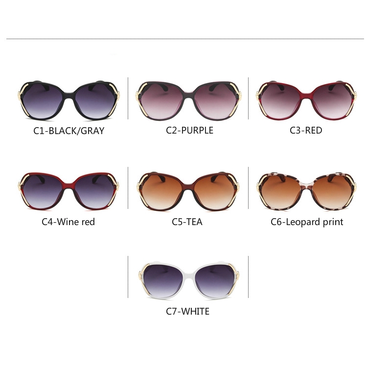 New European and American fashion personality versatile big frame sunglasses