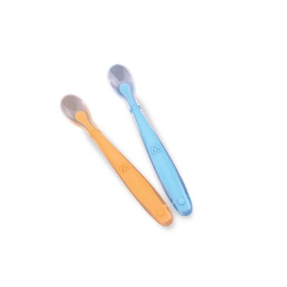 Baby Safe Silicone Spoon Set 2pc SC009 Alat Makan Anak