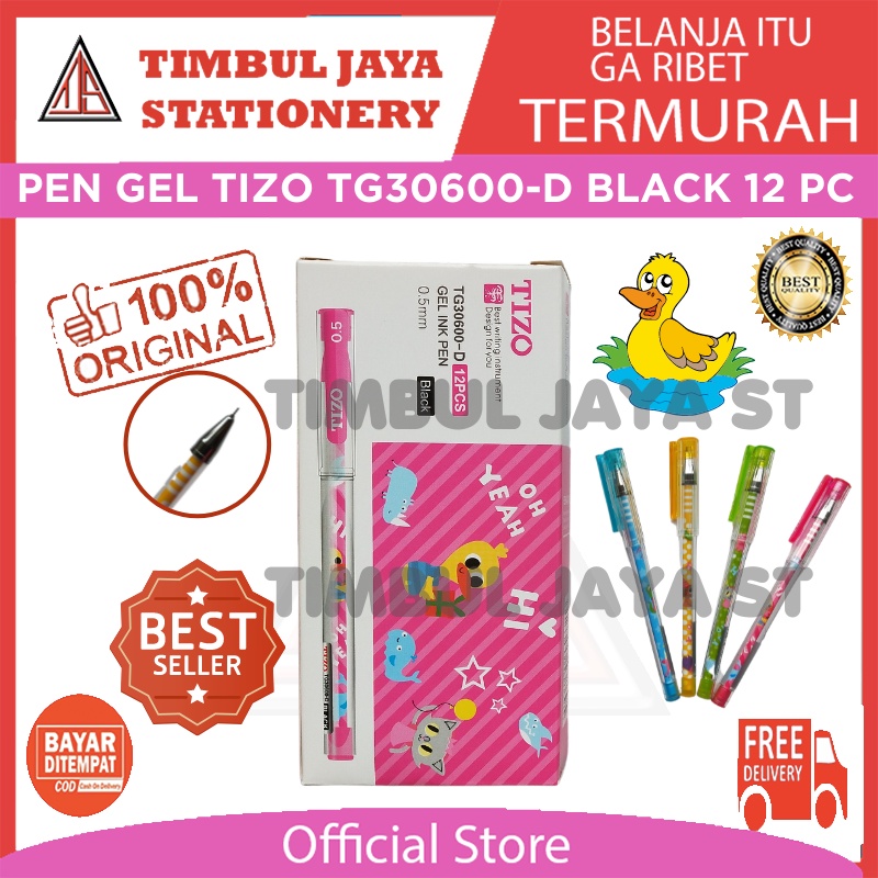 

Pen gel / pulpen gel / pena gel / ballpen gel tizo 0.5 mm anime tg30600 isi 12pcs