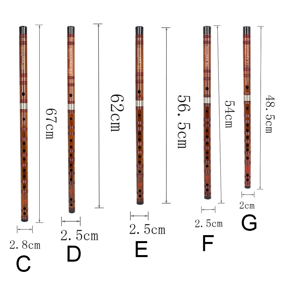 Seruling Bambu Kunci G 5 Tipe Kunci E F G Untuk Profesional
