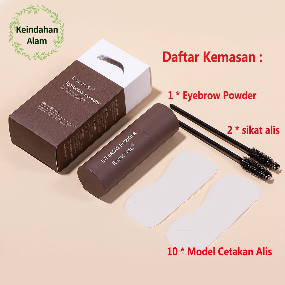 【ada tali】ALLPHV Magic Eyebrow Stamp Alis Stempel Tahan air Cetakan Alis Instan Bedak Alis Eyebrow Powder Waterproof dengan 12 Model Cetakan Alis 2 Tali