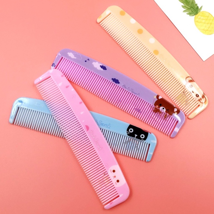 SISIR PANJANG KECIL FULL MOTIF WARNA WARNI / SISIR RAMBUT KARAKTER LUCU