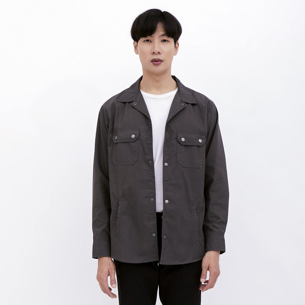 M231 Jaket Pria Coverall Panjang Abu 1959D