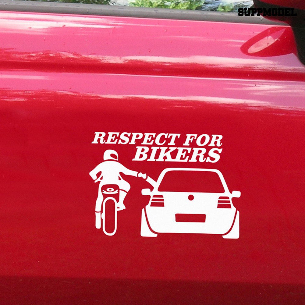 Car 2Pcs / Set Stiker Vinyl Motif Respect Untuk Dekorasi Body / Bumper Mobil