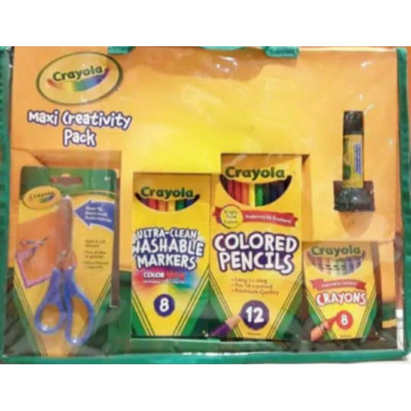 

crayola maxi creativity pack (gunting. lem. pensil warna)