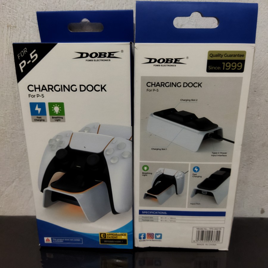 Dobe PS5 Charging Dock PS5 DualSence Controller LED TP5-0521