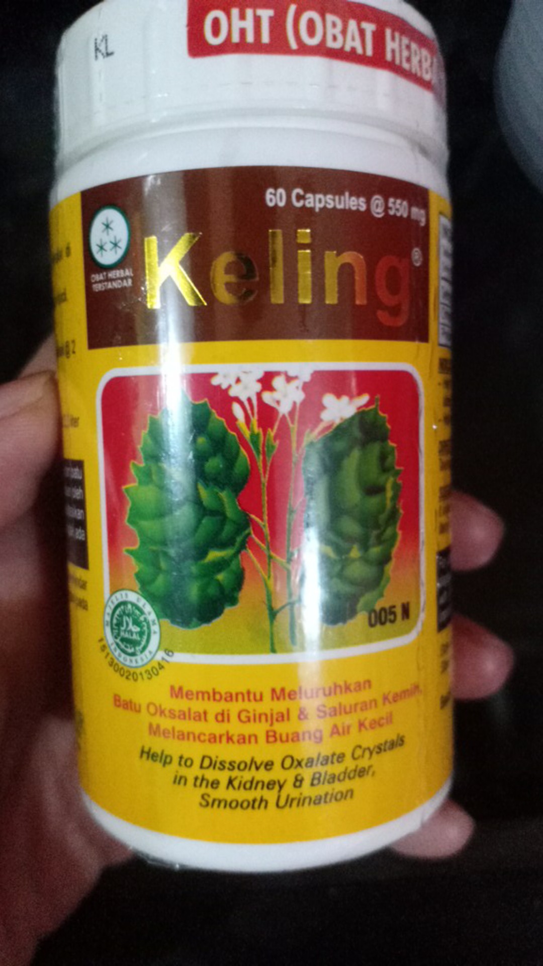 Keling 60 Capsul. Membantu Meluruhkan Batu Oksalat Di Ginjal Dan Saluran Kemih3