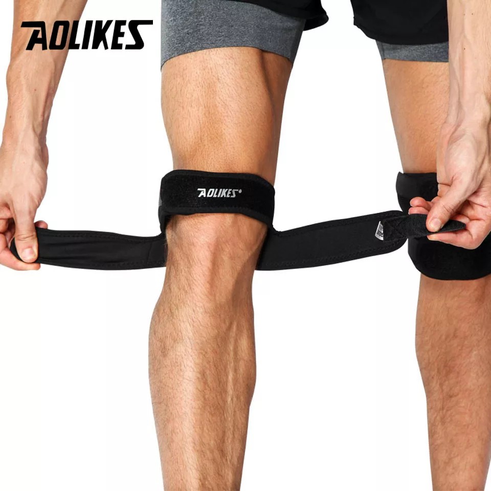 Aolikes 7929 Lutut Knee Pad Support Bandage Fitness Sepeda Football