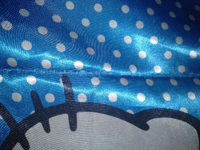 Gorden Hello Kitty Biru Set Poni Lengkap 2 Pcs + Vitrase