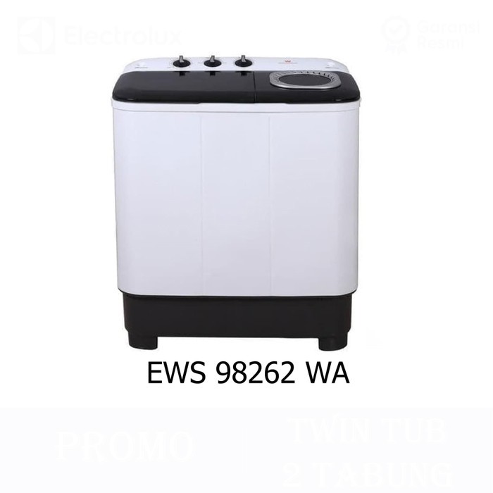 ELECTROLUX EWS 98262 WA MESIN CUCI SEMI AUTO TWIN TUBE 8 KG / EWS98262WA