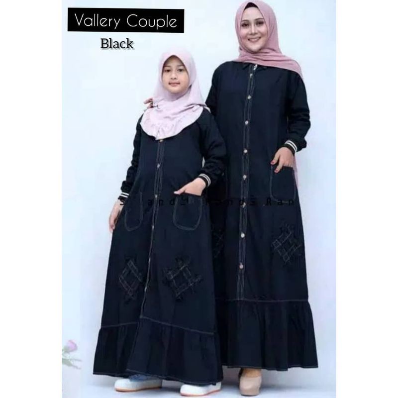 Couple Jeans Vallery Muslim Gamis Ibu dan anak terbaru