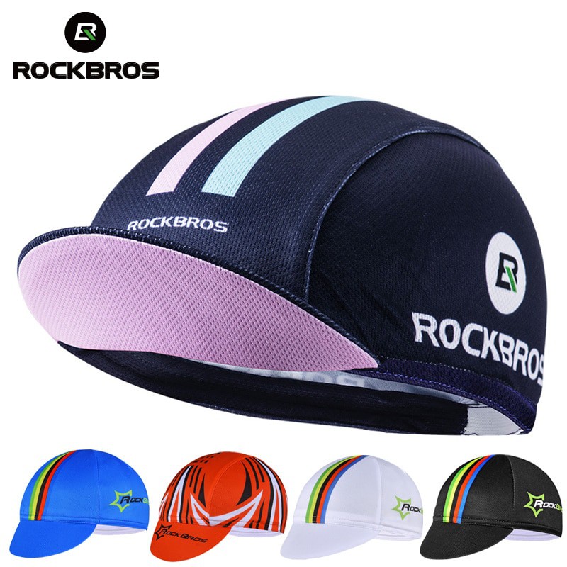 Original ROCKBROS Bersepeda Topi MTB Sepeda Anti-Keringat Bernapas Naik Topi Sepeda Topi Ikat Kepala