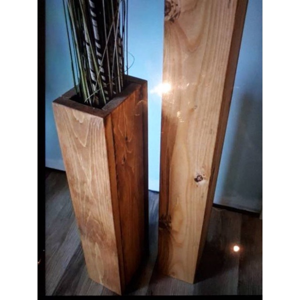 pot kayu tinggi 60cm