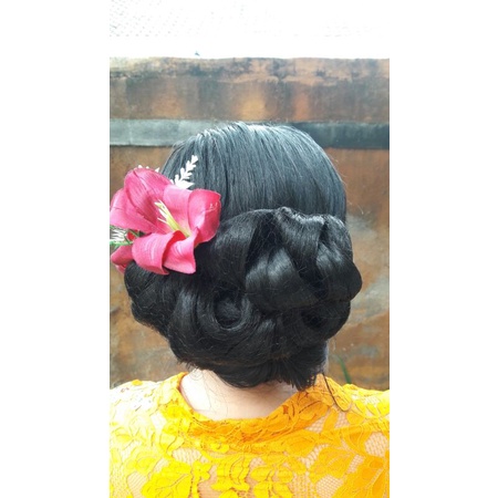 sanggul hairdo premium lonjong/Sanggul modern/ sanggul kebaya bali/sanggul bali modern