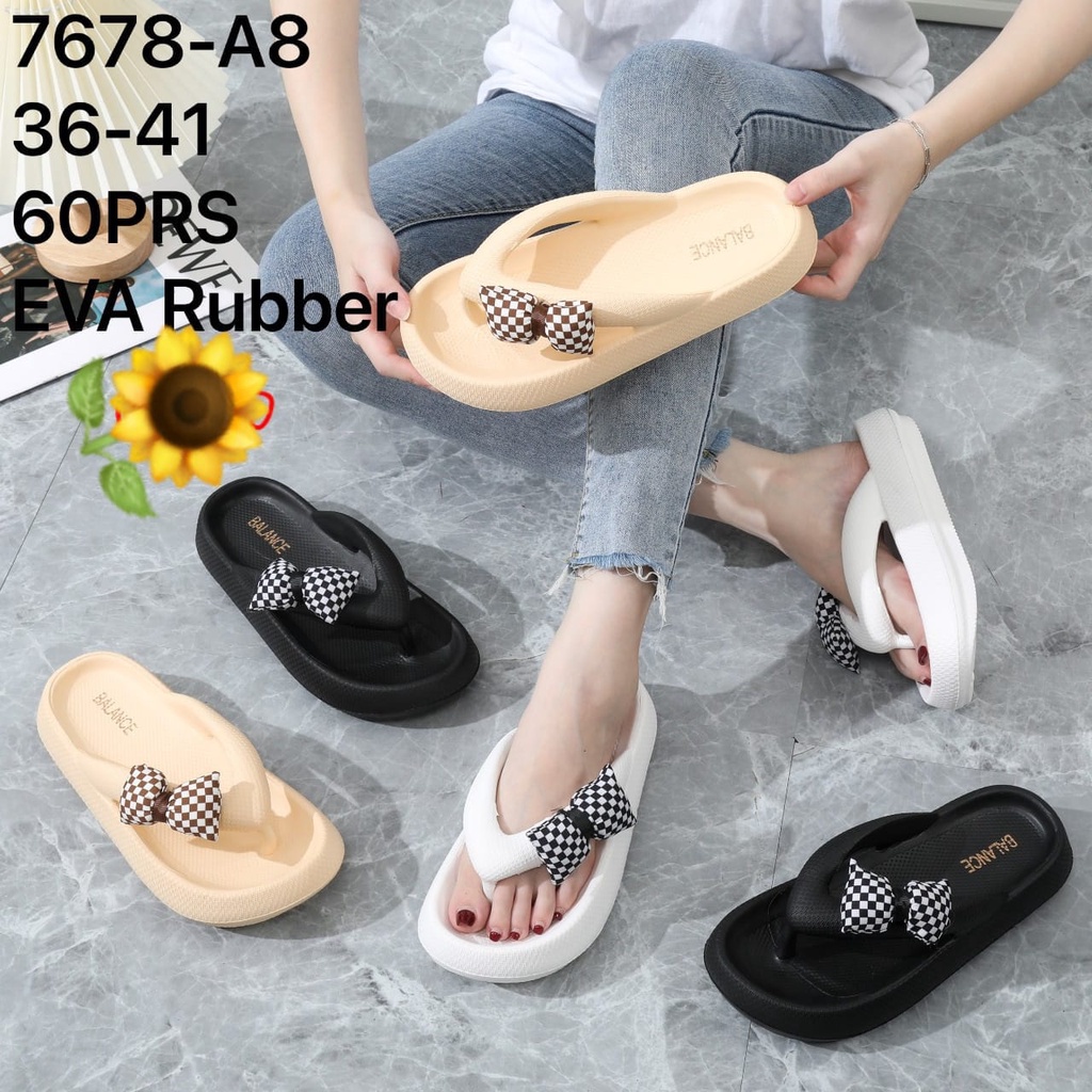 Sandal Karet Jelly Wedges Wanita import Model Terbaru Original Kekinian by AGUNG STYLE Balance 7678-A8