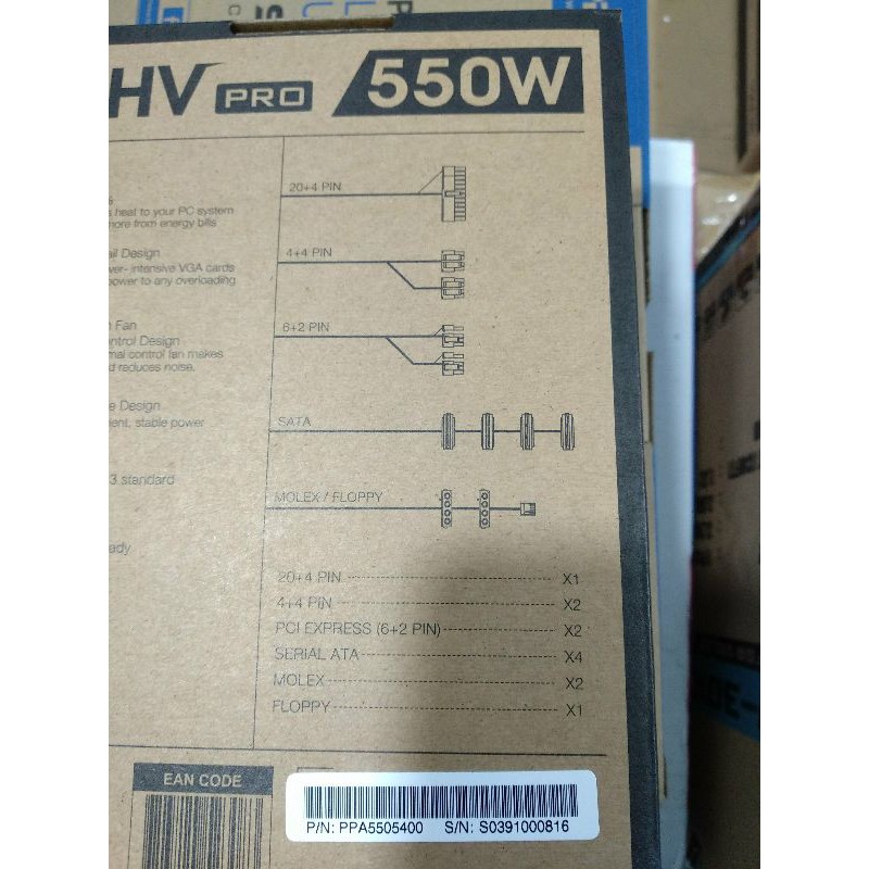 PSU FSP HV PRO 550W 85 Plus power supply