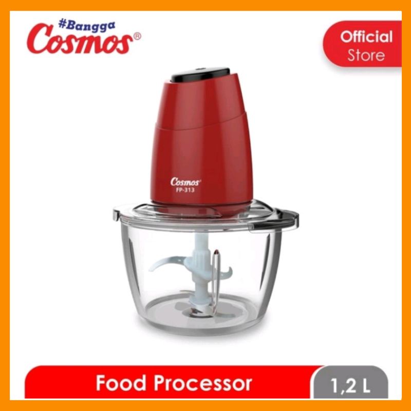 Cosmos FP-313 - Food Processor 1.2 L CHOPPER Penggiling Daging Dan Bumbu