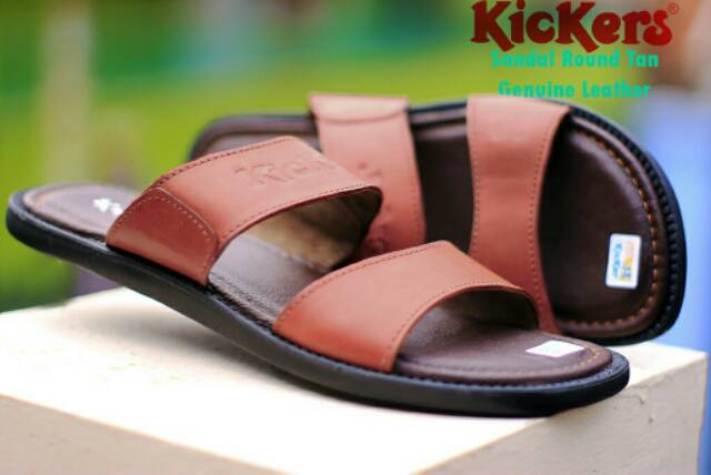 TERMURAH!  SANDAL SLOP KULIT KICKERS