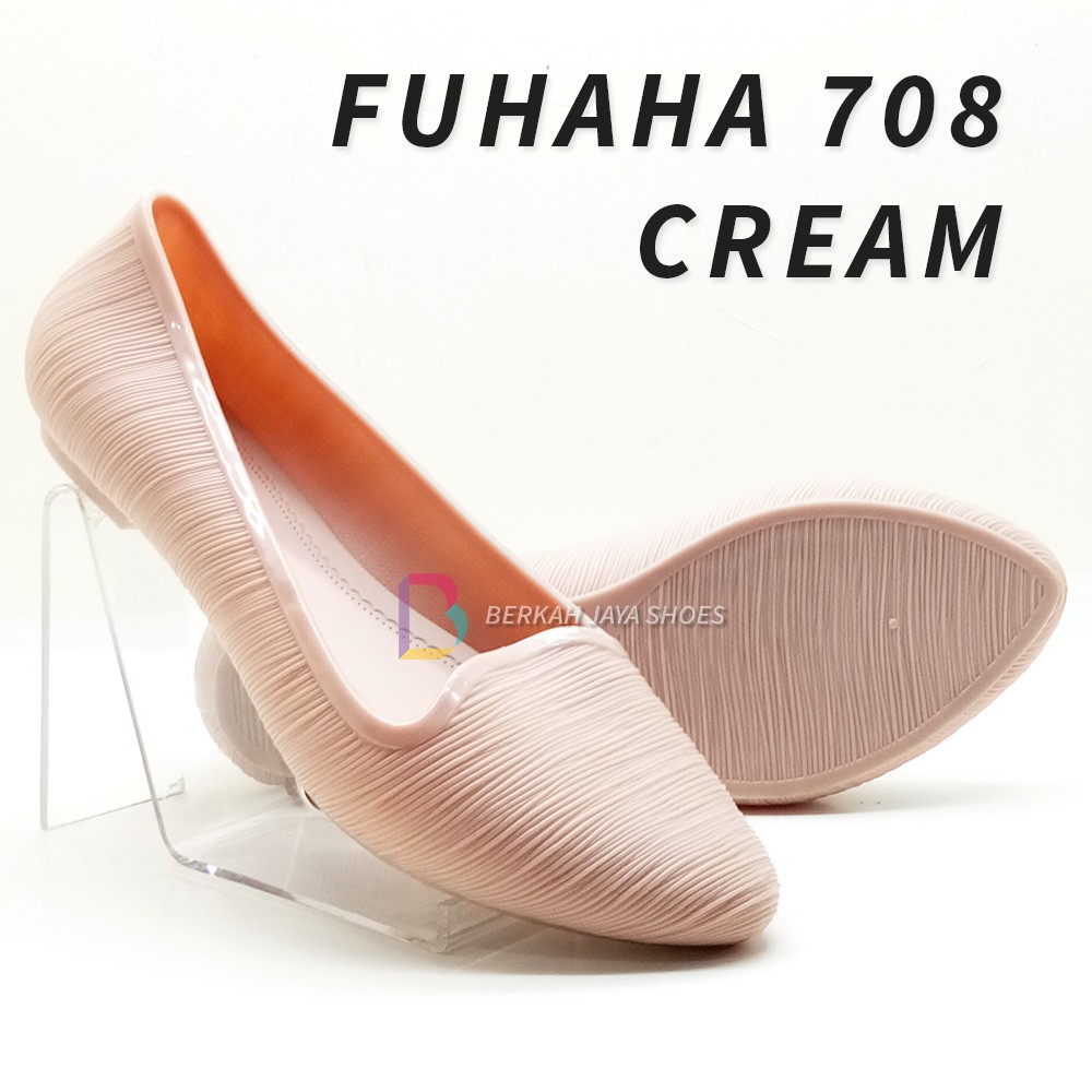 Sepatu Wanita - Sepatu Karet Wanita  - Sepatu Flat Shoes Karet Wanita Fuhaha 708 Varian Warna