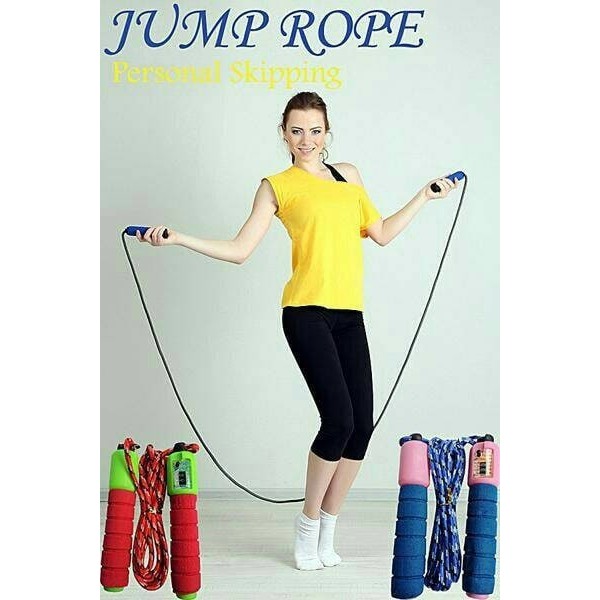 Sgmshop Skipping Rope / Lompat Tali Colorful Ada Counter/Penghitung