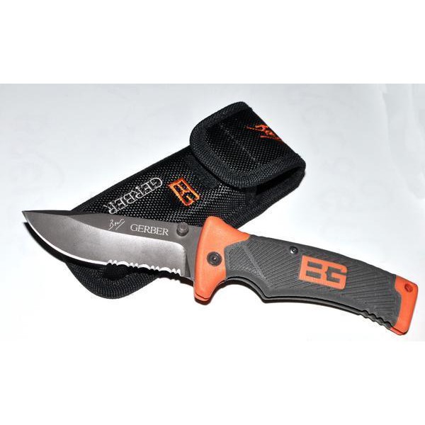 PISAU LIPAT GERBER BESAR / PANJANG, PISAU SURVIVAL,  PISAU OUTDOOR