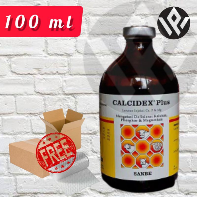 CALCIDEX PLUS Injeksi 100 ml Obat Sapi Kambing Lumpuh Injeksi Ampuh PT Sanbe Farma