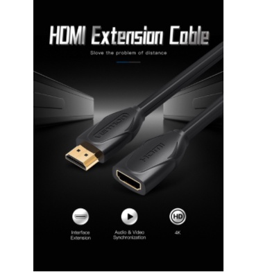 Vention Kabel HDMI Extension Perpanjangan Male to Female B06
