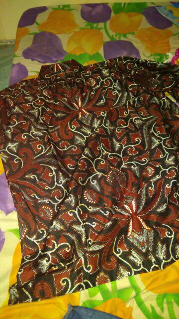 Batik Khan - Couple Ayah Anak Kidz Batik Anak Kemeja Pria Motif Gading Mas